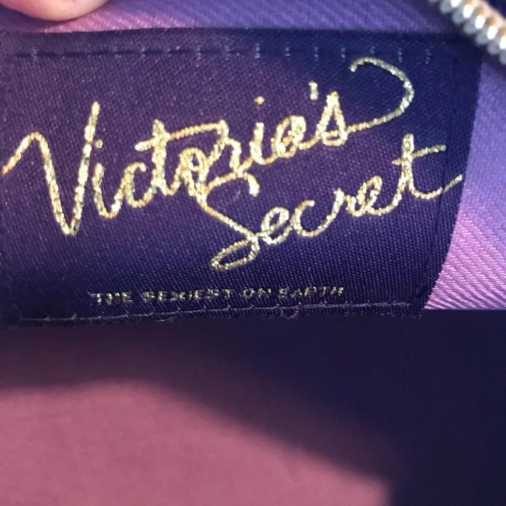 Victoria's Secret Purple and Gold Heart Bag-Vintage‎